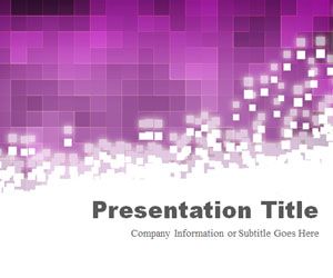 Pixels Purple PowerPoint Template