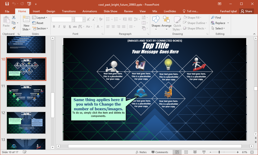 futuristic powerpoint template