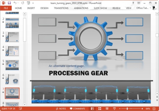 gear slide for making timelines