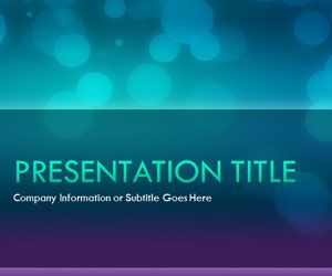 Glow Night PowerPoint Template