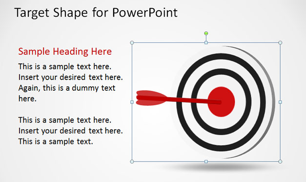 Goals & Objectives PowerPoint Template - Darts on Target