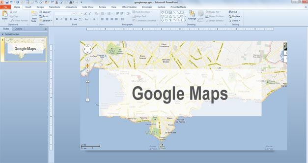 google maps powerpoint