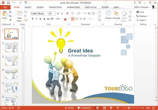 great idea powerpoint template