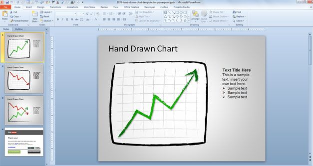 Hand Drawn Chart Template for PowerPoint