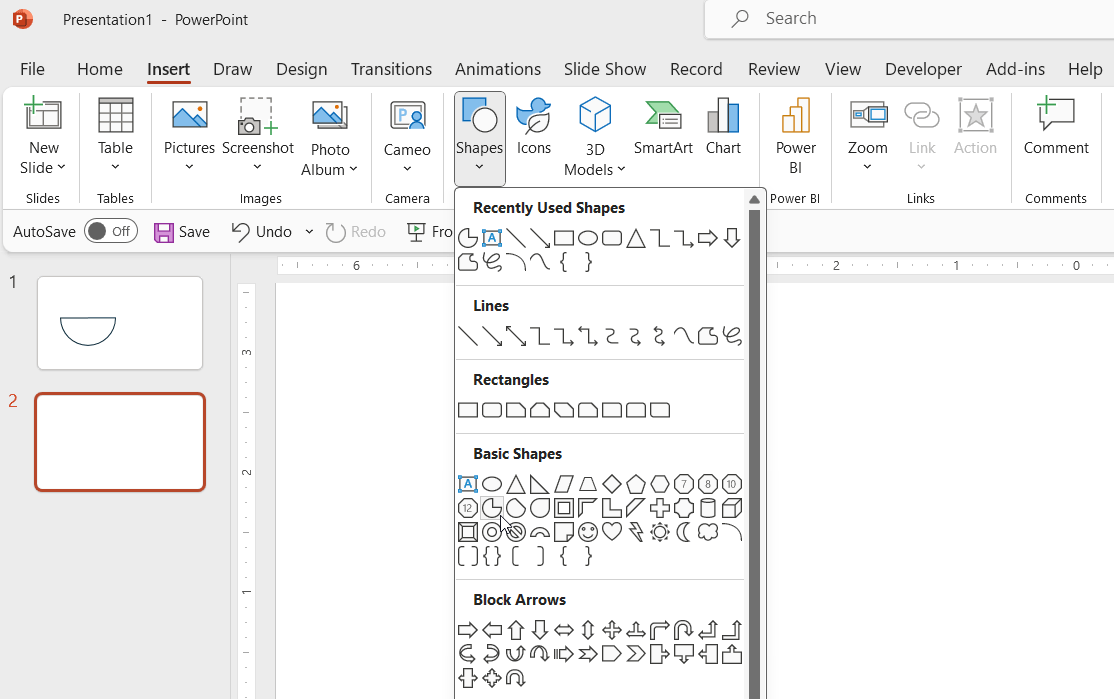 How to Make a Half Circle in PowerPoint