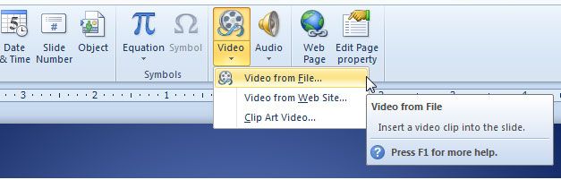 How to insert mp4 into PowerPoint presentations