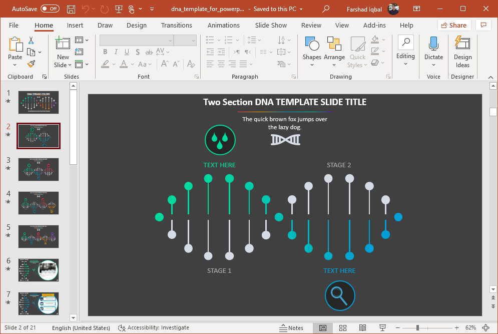 interactive dna slides