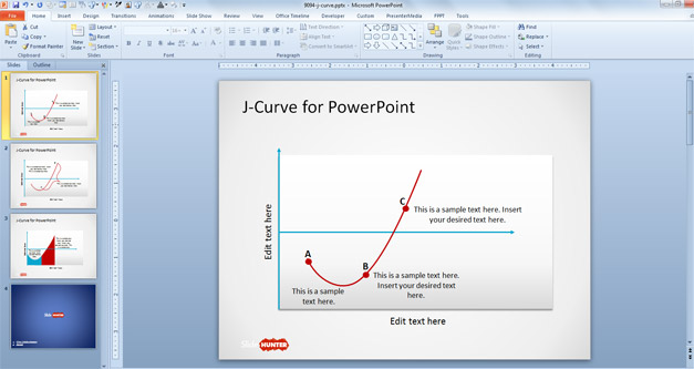 J-Curve PowerPoint Template