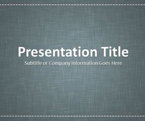 Linen Gray PowerPoint Template