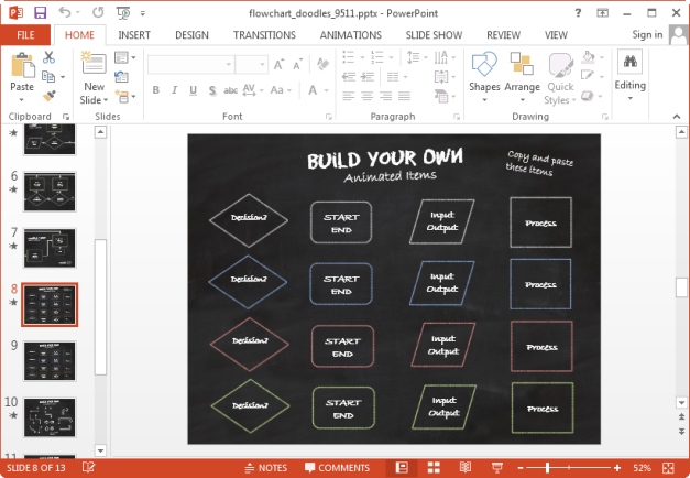 make flowcharts in powerpoint