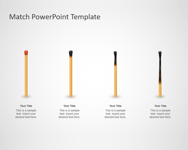 Igniting Match PowerPoint Template