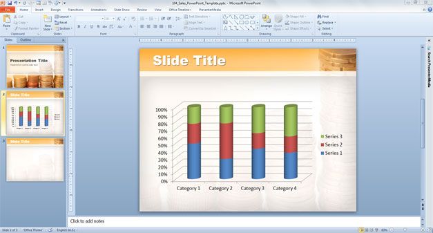 Download free money PowerPoint template backgrounds for Sales and Finance presentations