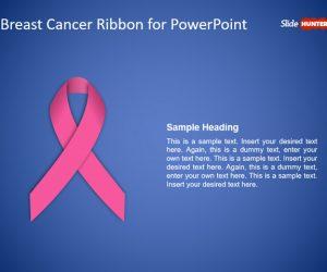 Free Breast Cancer Ribbon PowerPoint Template