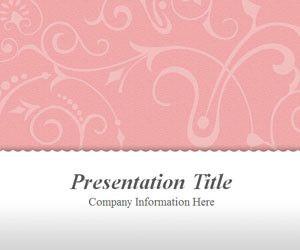 Vintage Floral Pink PowerPoint Template