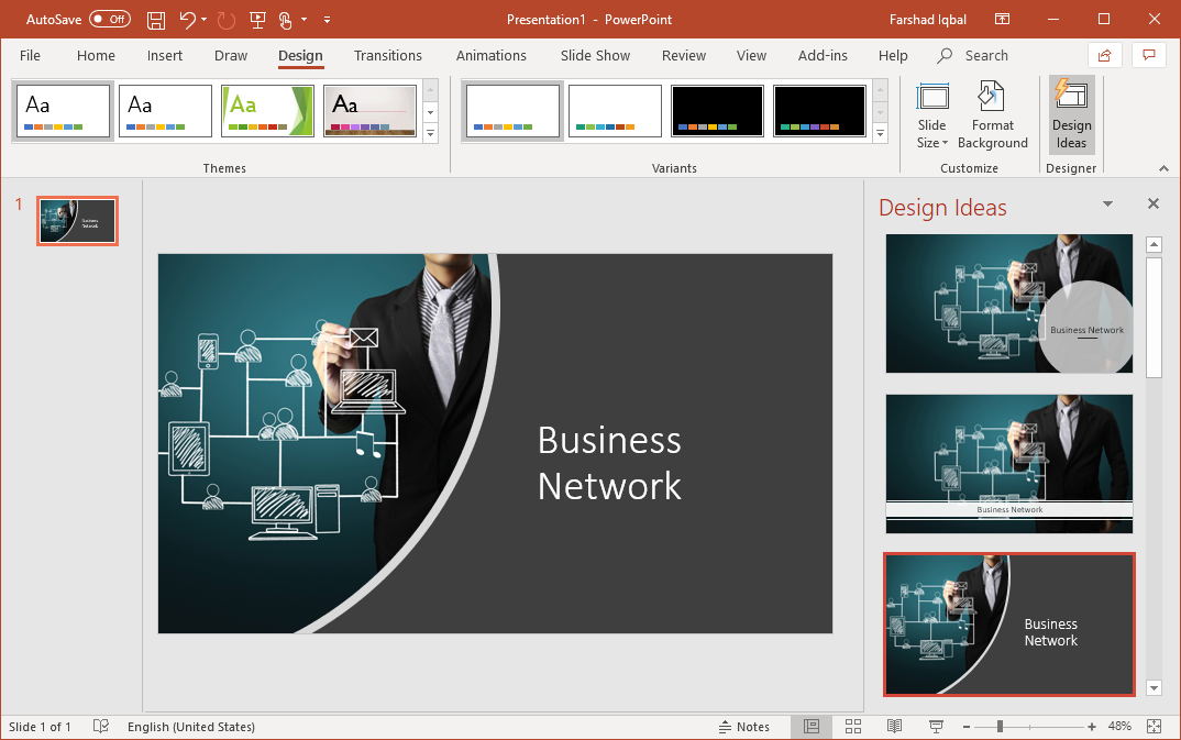 powerpoint automatic design