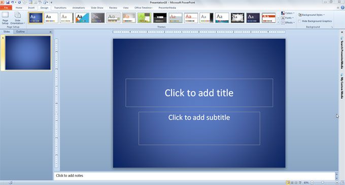 Backgrounds for PowerPoint design template