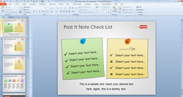 Check List in PowerPoint Slide Design