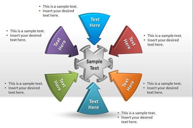 free powerpoint example diagram round circular