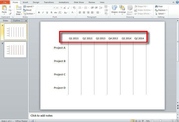 Gantt charts PowerPoint template