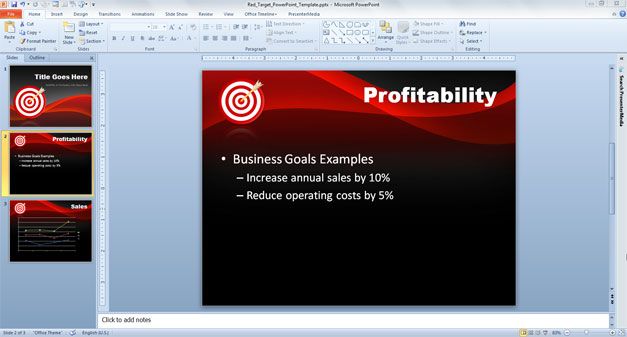 goals powerpoint templates