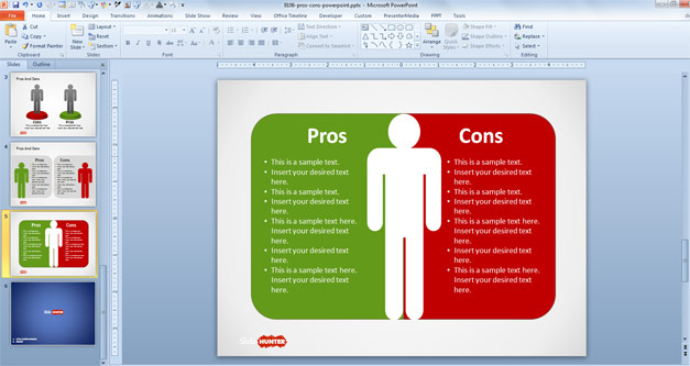 Pros & Cons PowerPoint Template