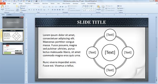 Internal Slide Example PowerPoint