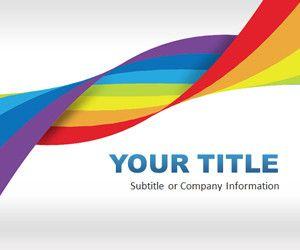 Plantilla PowerPoint con Efecto Arcoiris