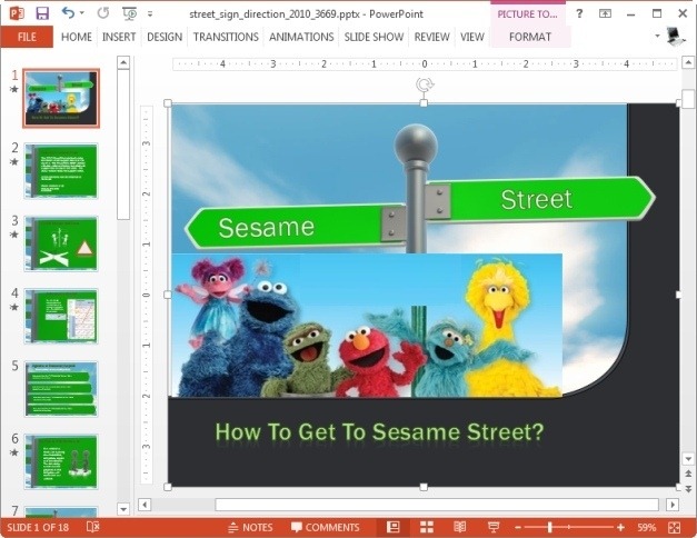 seasame street powerpoint template