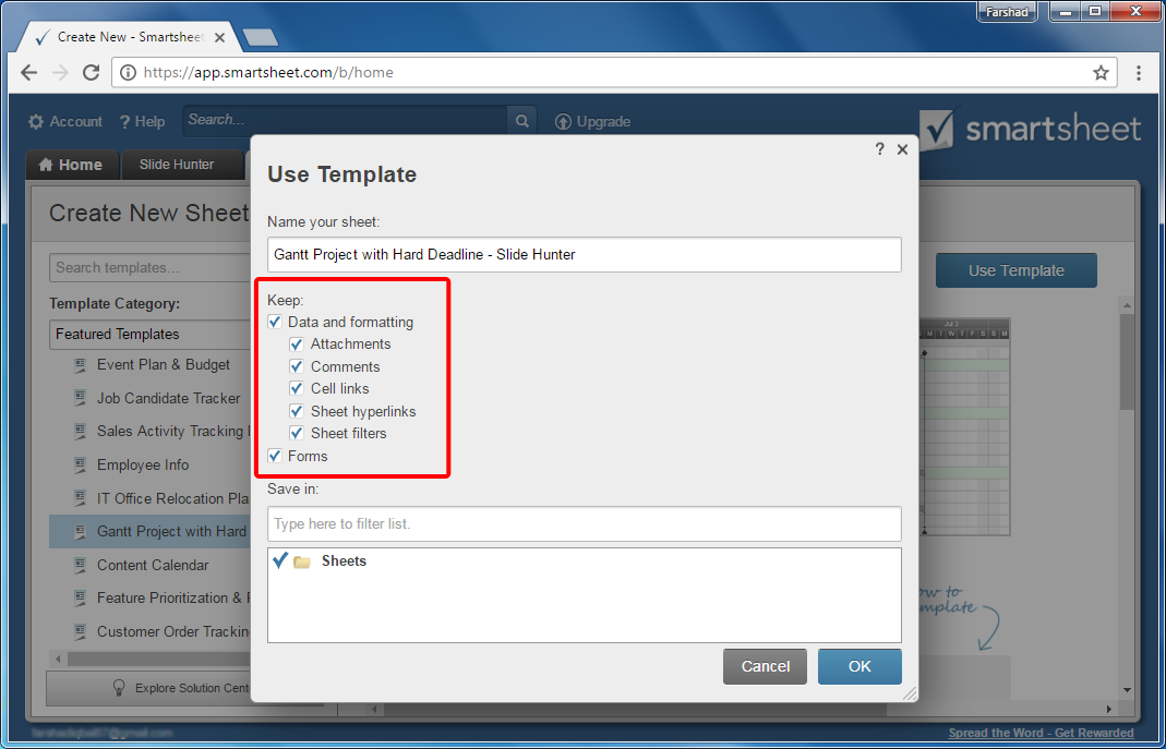 select-smartsheet-features