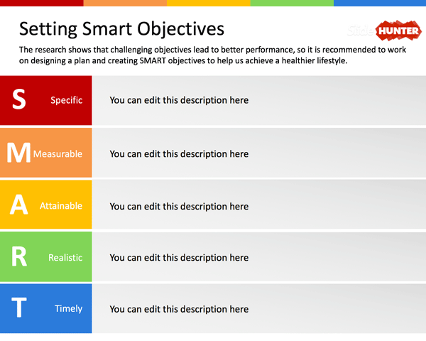 Setting SMART Objectives PowerPoint Template