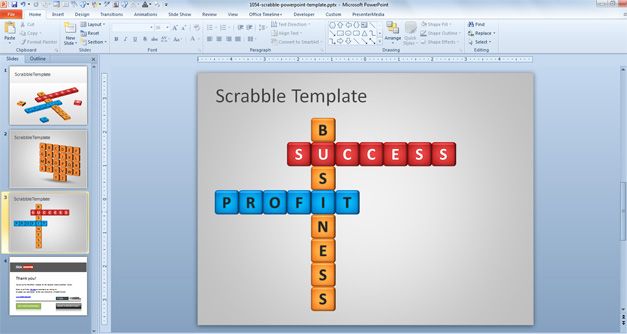 scrabble template