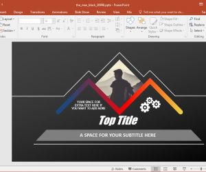 the new black powerpoint template