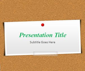 Corkboard PowerPoint Template