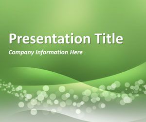 Wavy Green PowerPoint Template