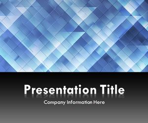 Light Triangles Blue PowerPoint Template