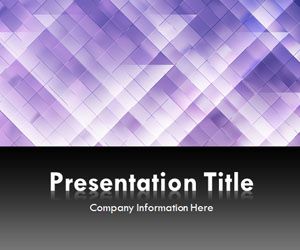 Light Triangles Purple PowerPoint Template