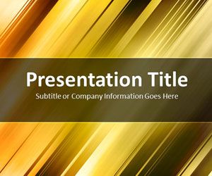 Pixels Gold PowerPoint Template