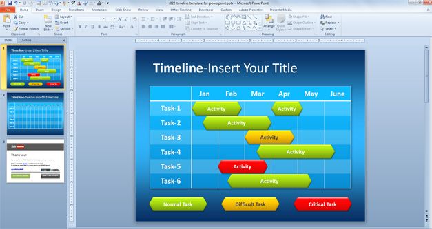 Simple Timeline Template for PowerPoint