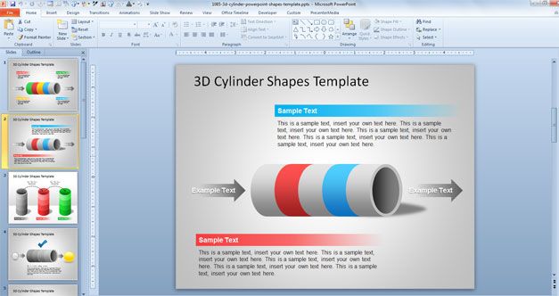 Free tunnel powerpoint template