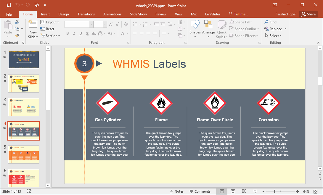 hazard labels