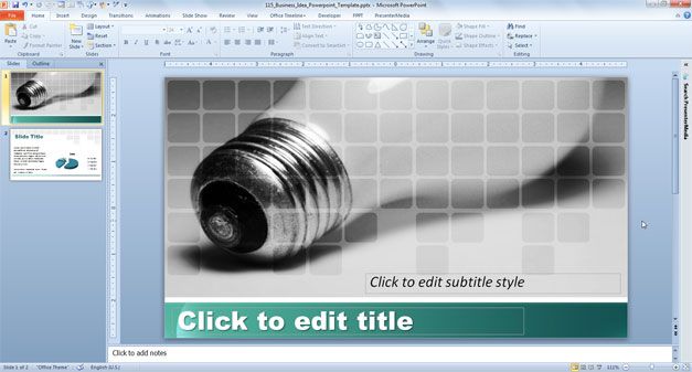 wide screen ppt template