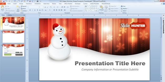 widescreen Christmas template