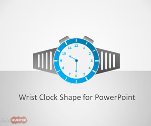 Wrist Clock Shape for PowerPoint