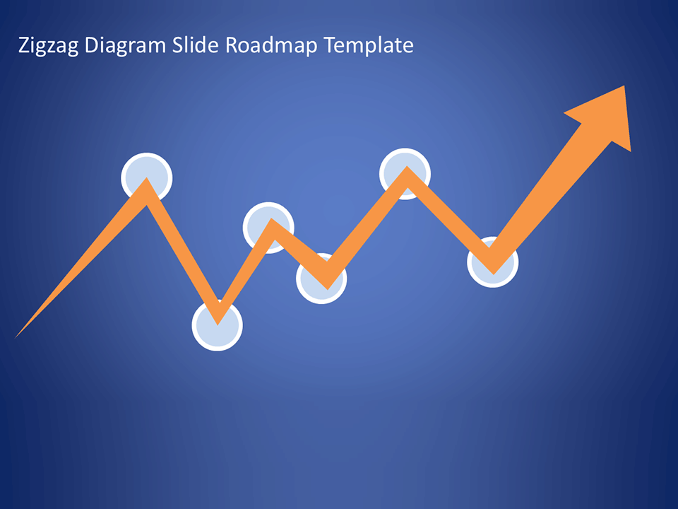 Free Zigzag Diagram Roadmap PowerPoint Template